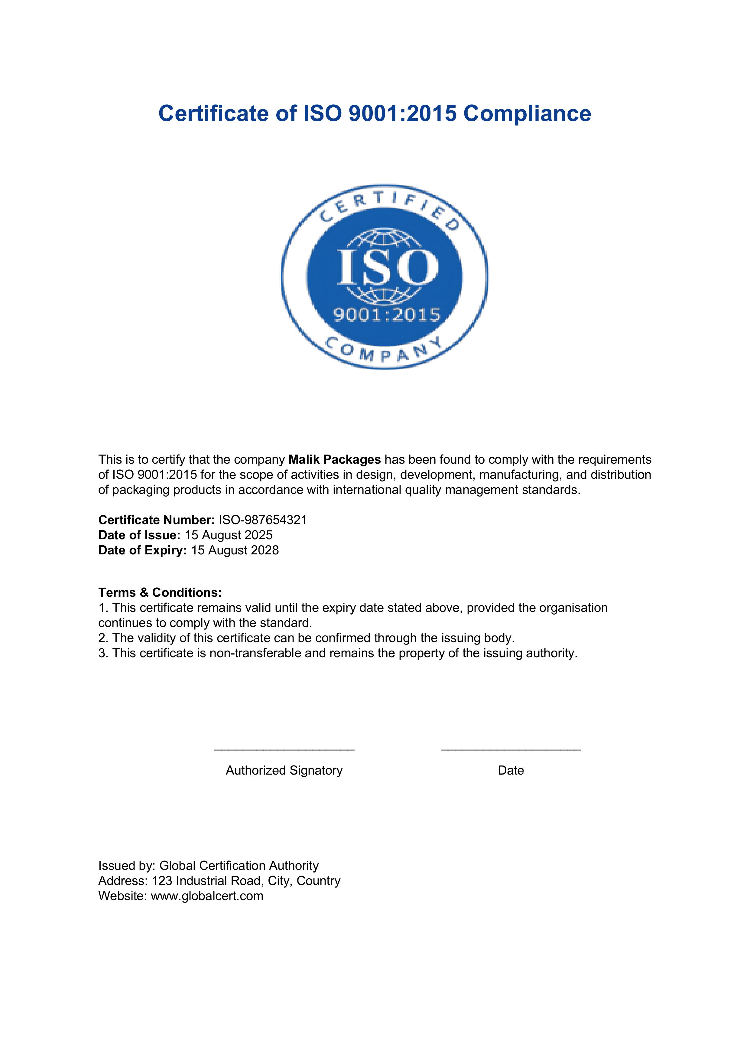 Certificate 1