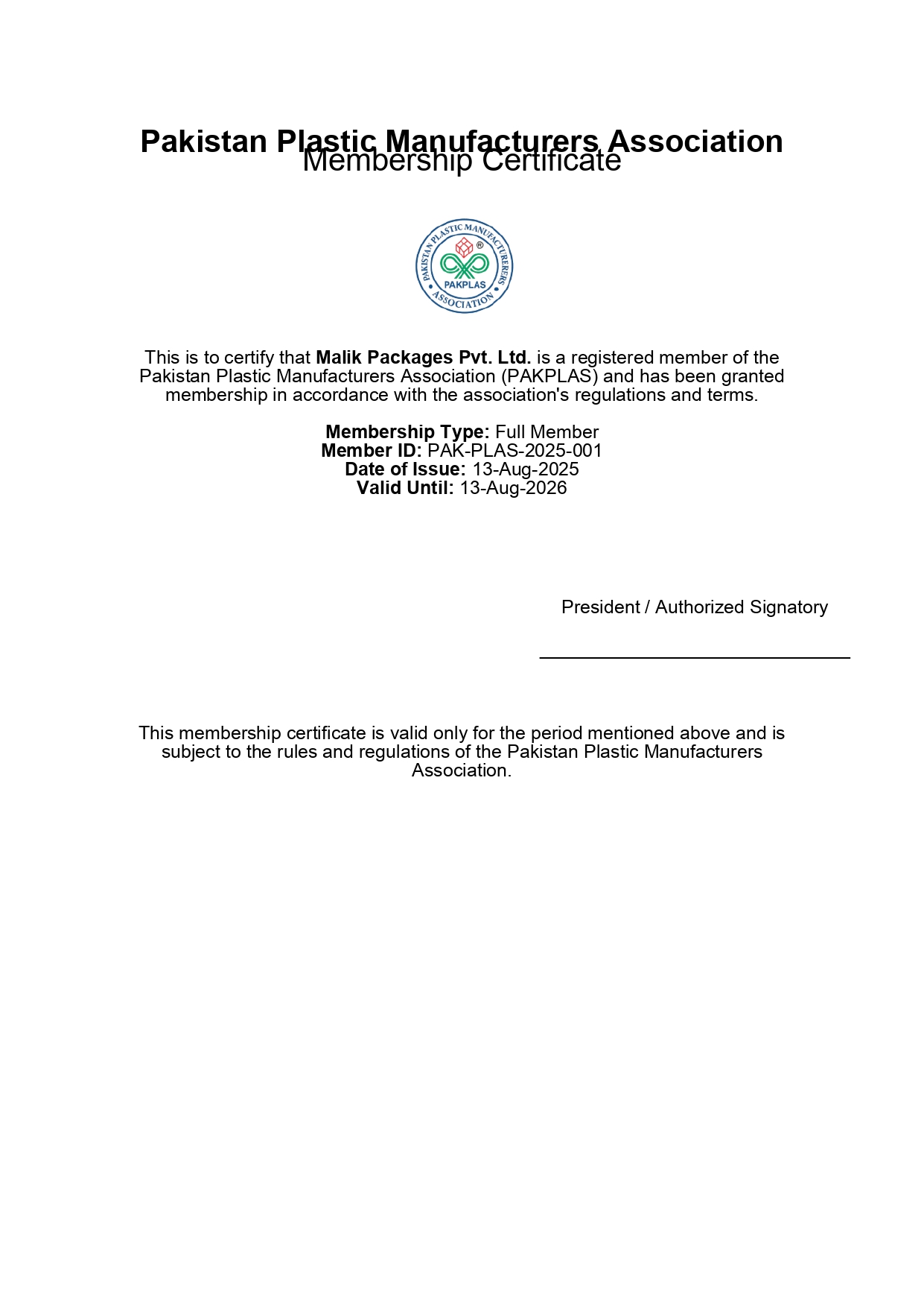 Certificate 1